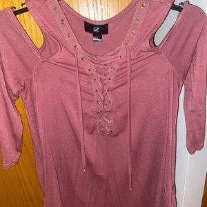 Off the shoulder long sleeve